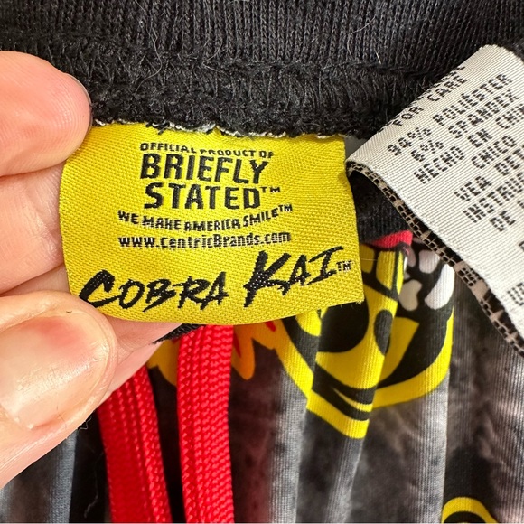 Briefly Stated Mens Cobra Kai Loungewear Pajama Pants Size Small - Picture 6 of 7